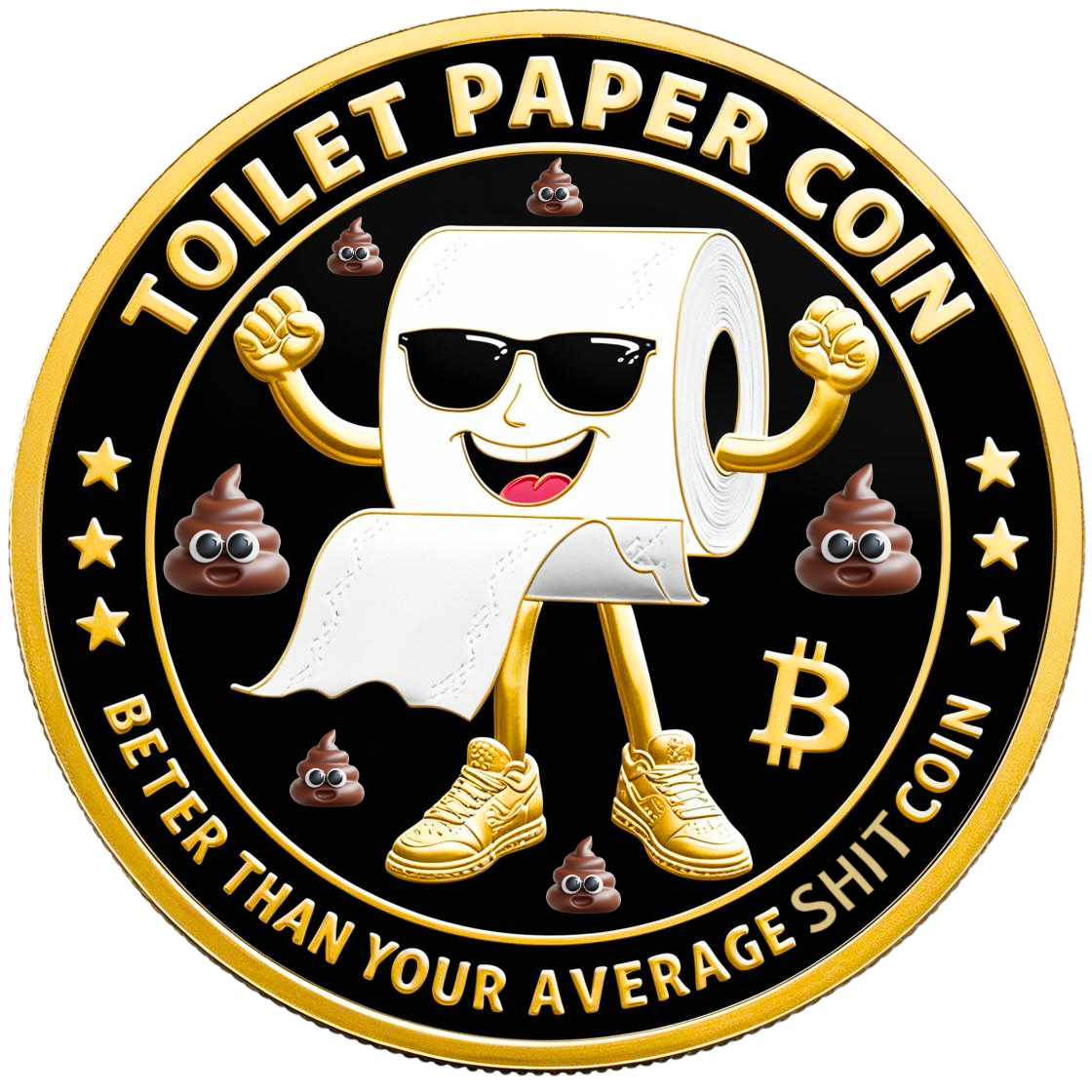 Toilet Paper Coin Logo